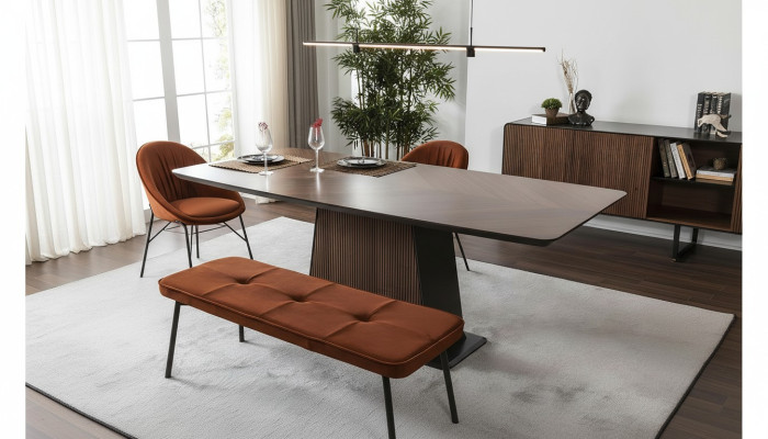 Esstisch Esszimmertisch Tisch Esszimmer Essecke Holz Modern Braun Tische