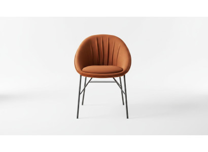 Garnitur Esszimmerstuhl Küchenstuhl Lehnstuhl Stühle 6tlg Stoff Orange