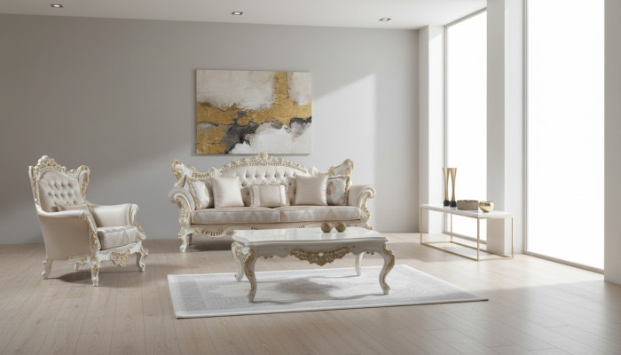 Polstersofa Komplette Couchgarnitur Sofagarnitur Beige Sofa Stoffsofa