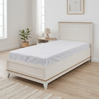 Kinderbett Bettrahmen Bett Kinderzimmer Bettgestelle Weiß Modern 100cm