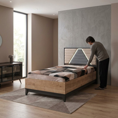 Kinderbett Bettrahmen Bett Kinderzimmer Bettgestelle Braun Holz Betten