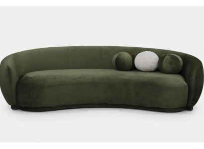 Stoffsofa Dreisitzer Couch Sofa 3 Sitzer Grün Stoff Polstersofa Modern