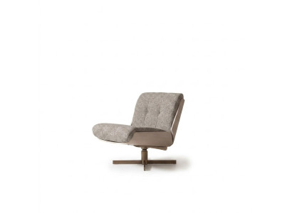 Drehstuhl Sessel Stoff Sitzer Einsitzer Grau Wohnzimmer Clubsessel