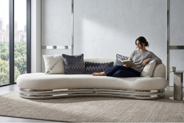 Dreisitzer Couch Sofa 3 Sitzer Polstersofa Stoffsofa Moderne Weiß