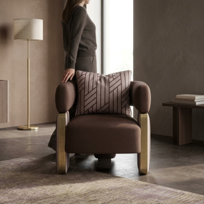 Cocktailsessel Sessel Einsitzer Wohnzimmer Clubsessel Weiß Stoff Sitz
