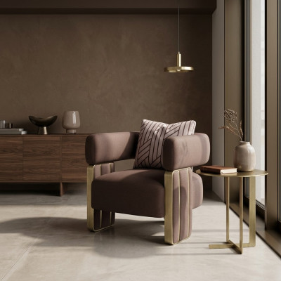 Cocktailsessel Sessel Einsitzer Wohnzimmer Clubsessel Weiß Stoff Sitz