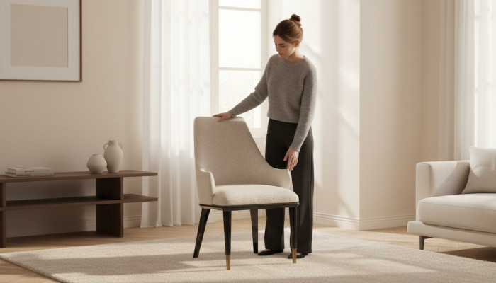 Gruppe Esszimmerstühle Küchenstühle Set 2tlg Stühle Lehnstühle Beige