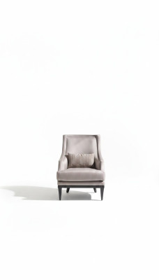 Garnitur Sessel Beistelltisch Wohnzimmer Ohrensessel Grau Modern 2tlg