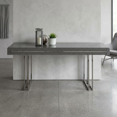 Moderne Esszimmertisch Esstisch Tisch Esszimmer Möbel Holz Grau