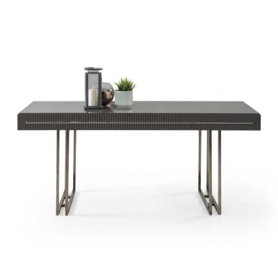 Moderne Esszimmertisch Esstisch Tisch Esszimmer Möbel Holz Grau