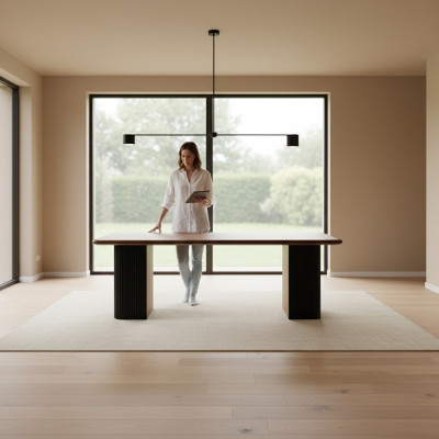 Esszimmertisch Esstisch Essecke Tisch Holztisch Holz Braun Esszimmer