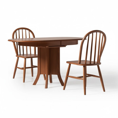 Garnitur Essgruppe Holz Esszimmer Esstisch Stühle 5tlg Braun Essecke