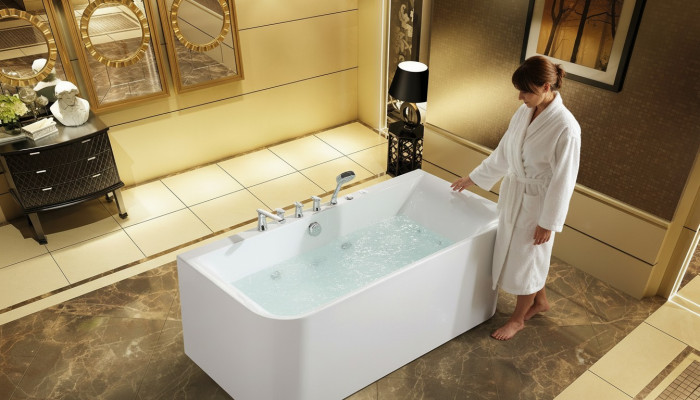 Badewann Wanne Spa Wannen Badezimmer 170x80 Badewannen Weiß Acryl Armaturen