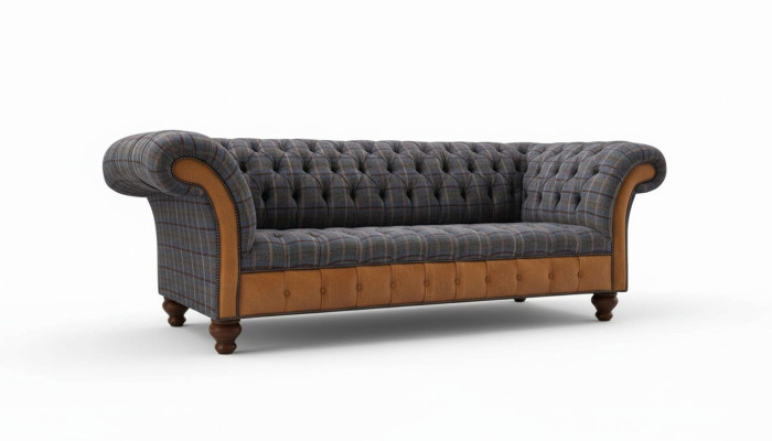 Sofa Luxus Textil Chesterfield Couch Sofas Polster 3 Sitzer Couchen Neu