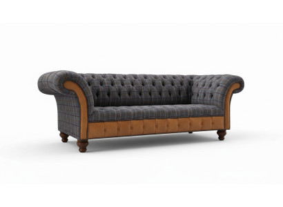 Sofa Luxus Textil Chesterfield Couch Sofas Polster 3 Sitzer Couchen Neu