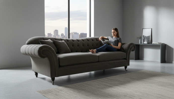 Sofa Wohnzimmer xxl big Viersitzer Design Couchen Polster Sofas Neu