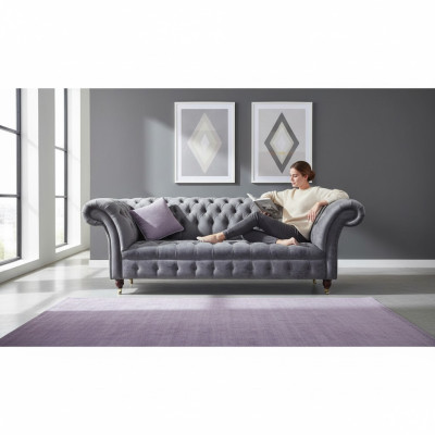 Sofa 3 Sitz Chesterfield Sitz Textil Stoff Couchen Sofa Polster Neu