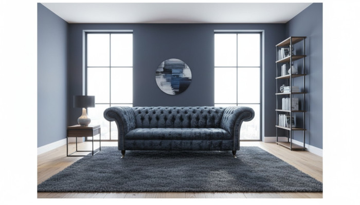Design Sofa 3 Sitzer Couch Polster Sofas Stoff Wohnzimmer Textil Couchen