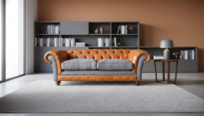 Sofa Luxus Leder Chesterfield Couch Sofas Polster 3 Sitzer Design Neu