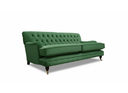 Chesterfield Sofa 3 Sitzer Stoff Couch Polster Sofas Textil Dreisitzer