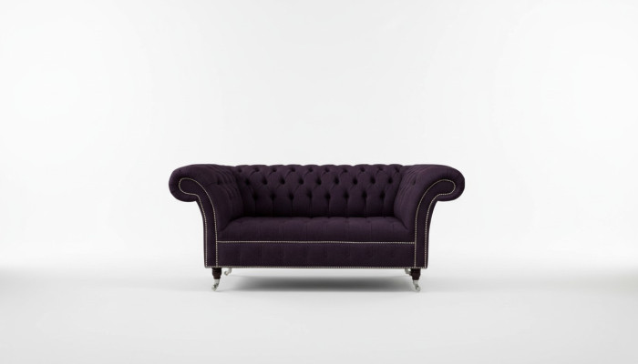 Sofa Polster Sofas Neu Sofa 2 Sitzer Design Chesterfield Stoff Couch