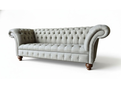 Dreisitzer Design Sofa 3 Sitzer Couchen Grau Polster Sofas Möbel Neu
