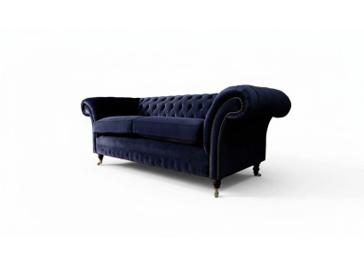 Chesterfield Dreisitzer Couch Polster Design Sofa 3er Sitz Sofas Möbel