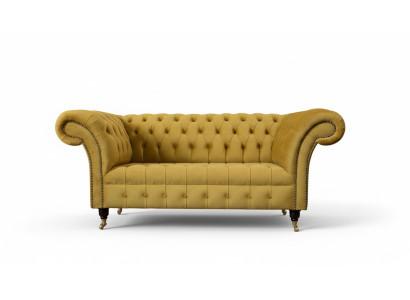 Zweisitzer Sofa 2 Sitzer Design Sofas Polster Chesterfield Sitz Stoff Textil Zweisitzer Sofa 2 Sitzer Design Sofas Polster Chesterfield Sitz Stoff Textil