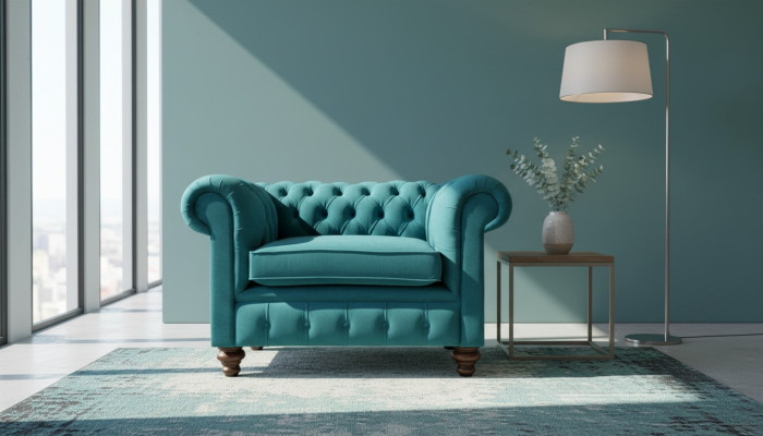 Sessel 1 Sitzer Chesterfield Polster Sofas Design Luxus Couch Sofa Neu