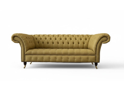 Chesterfield Dreisitzer Luxus Sofa 3 Sitz Sofas Sitz Design Couch Möbel Beige