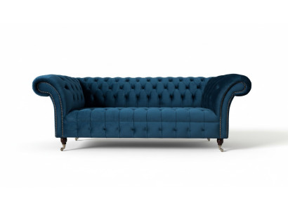 Chesterfield Sofa 3 Sitzer Polster Sofas Couchen Luxus Stoff Design