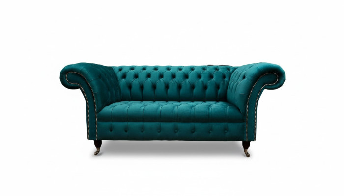 Sofa 2 Sitzer Design Sofas Polster Couchen Textil Chesterfield Sitz