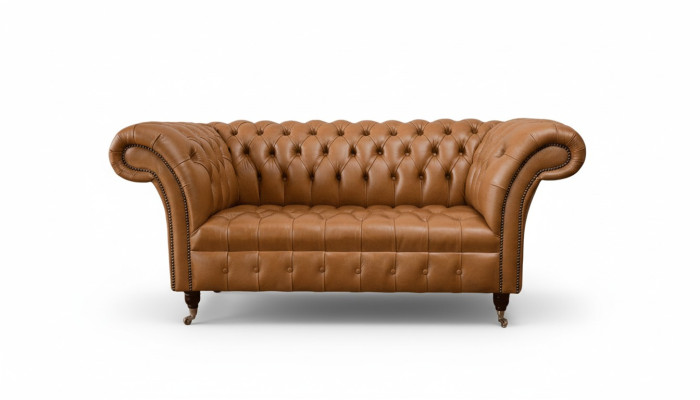 Chesterfield Stoff Sofa Couch Textil Couchen Büro Einrichtung Englische Möbel