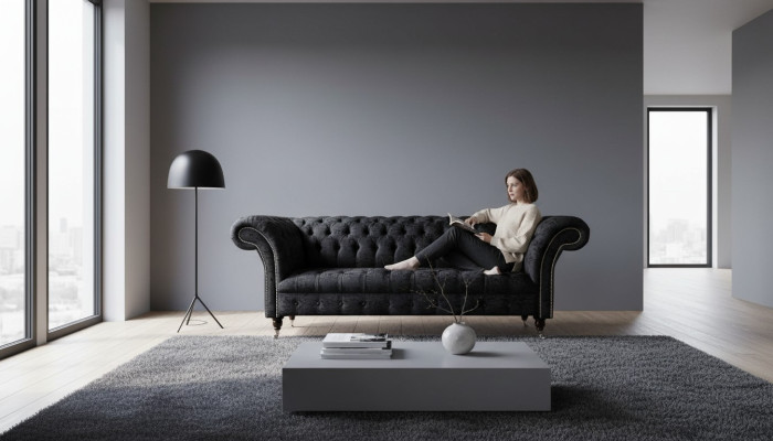 Sofa Luxus Textil Chesterfield Couch Sofas Polster Zweisitzer Couchen
