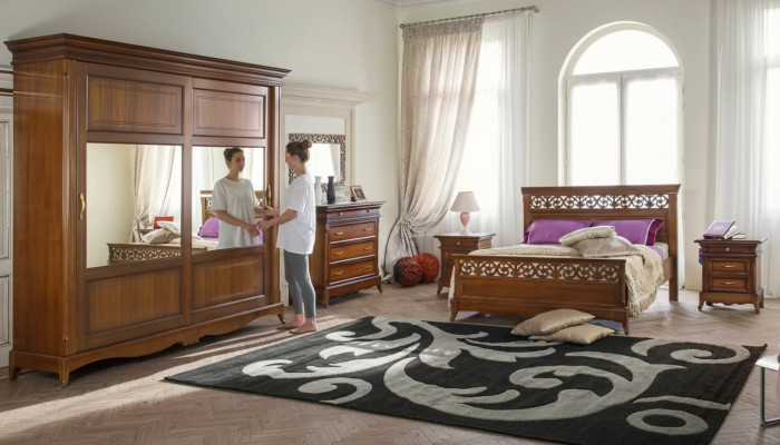 Bett 2x Nachttische 6tlg Schlafzimmer Design Modern Luxus Schlafzimmer