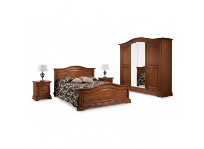Doppel Bett Italienische Möbel Luxus Bettrahmen Holz Schlafzimmer Neu