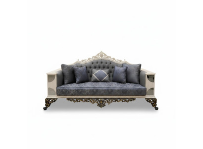Luxuriöses 3 Sitzer Sofa Edlen Sofa Eleganter Wohnzimmer Art deco Sofa Neu