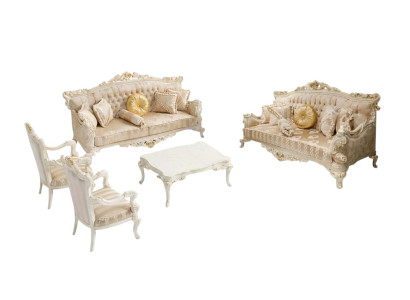 Moderne Wohnzimmer Set Zwei Stilvollen Set 3 Sitzer Sofas Designer Sessel