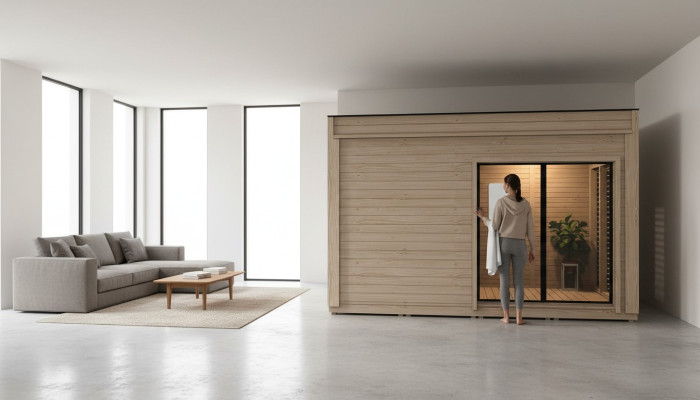 Sauna Trockensauna Holzsauna Saunafass Landhaus Garten Saunas Häuschen