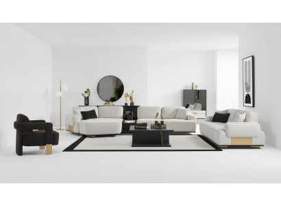 Wohnzimmer set Ecksofa L-form 31 Sitzer Sofa Couchgarnitur Möbel Sofas