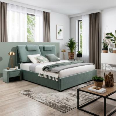 Komplette Schlafzimmer Garnitur 3tlg Doppelbett Designer 2x Nachttische