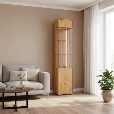 Wohnzimmer Vitrine Anrichte Holz Schränke Möbel Anrichte Glas Schrank