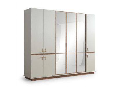 Weißer Moderner Kleiderschrank Schlafzimmer Schränke Luxus Holz Möbel