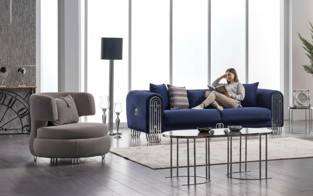 Luxus Sofagarnitur Couch Möbel 3+1 Sitzer Couchen Sofa Polster Möbel 2tlg