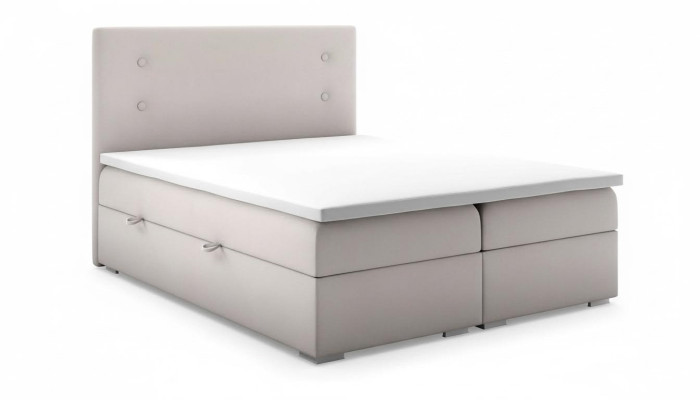 Schlafzimmer Bett Polster Modern Design Luxus Doppelbett Beige Boxspringbett