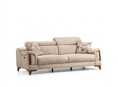 Dreisitzer Sofa Couch Wohnzimmer Designer Möbel Modern Polster Textil