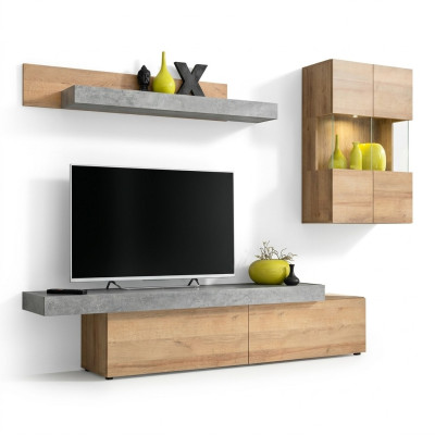 Wohnzimmer Wohnwand Modern Designer TV-Ständer Wandschrank Neu