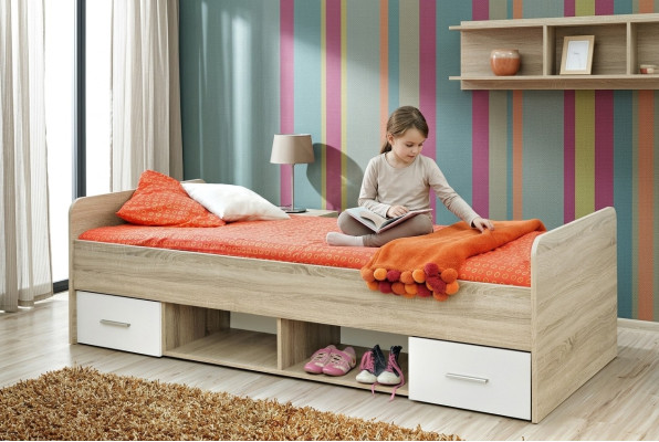 Jugendbett Jugendzimmer Modern Kinderbett Designer Stil Bett Kinderzimmer Neu