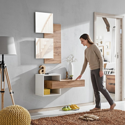 Design Set 4tlg Einrichtung Diele Moderne Design Wand Regal Neu Möbel