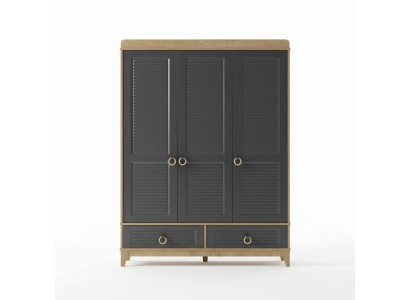 Kleiderschrank Grau Holz Schrank Design Kinderzimmer Kleiderschränke  удаление